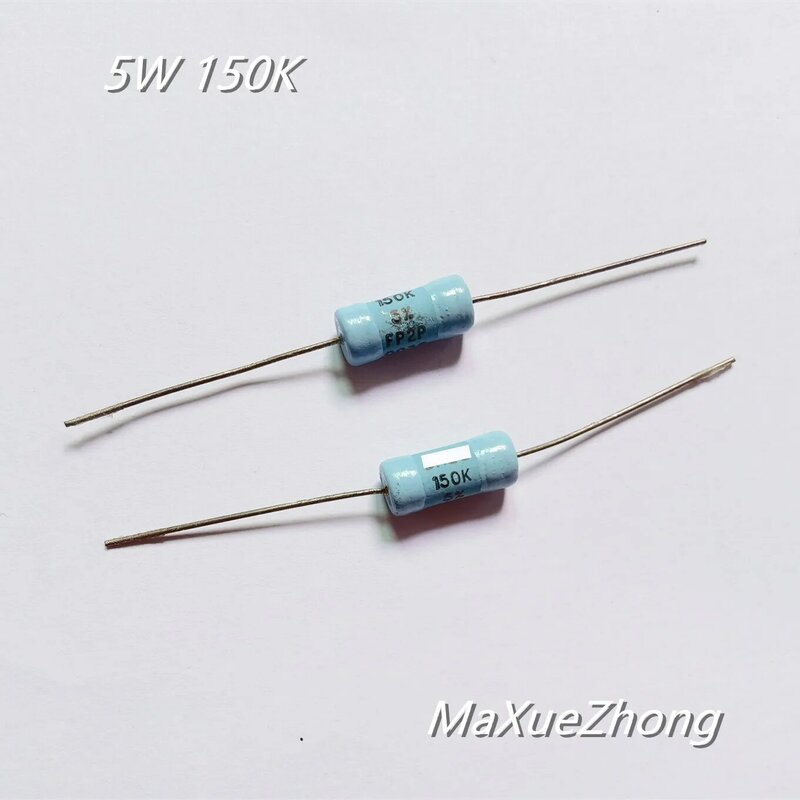 Original novo 100% 5w 150k resistor de filme de metal de alta precisão 5w 150k 5% 7.5*16.5mm (indutor)