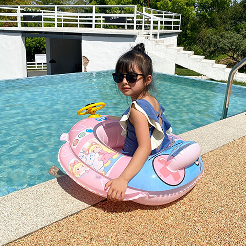 Berenang apung musim panas anak bayi kursi tertutup luar ruangan kolam renang orangtua-anak interaksi air bermain mainan hadiah