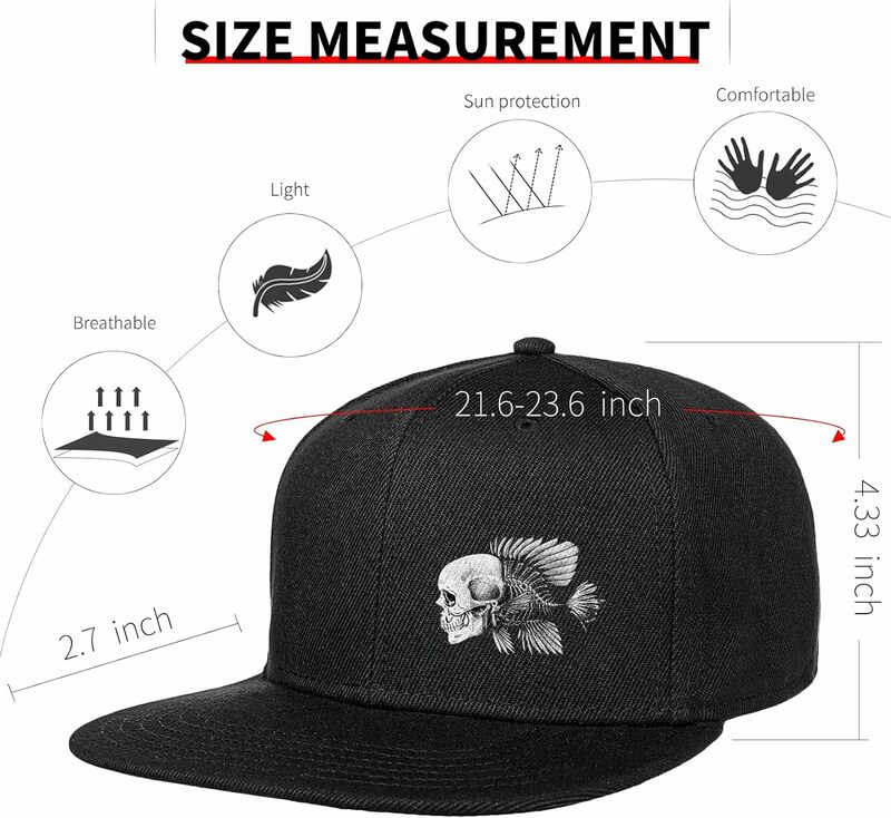 طاه تحت عنوان مشروع قانون قبعة بيسبول سوداء ، قبعات سناباك قابلة للتعديل للرجال ، حافة المفاجئة الظهر