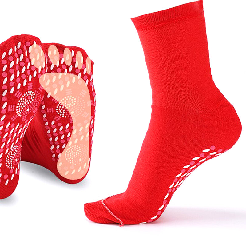 Point And Click Self-Heating Socks Hot Moxibustion Socks Unisex Foot Warmers