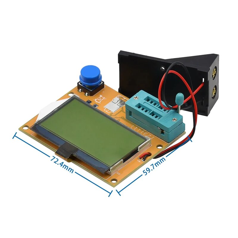 Penguji transistor grafis LCR-T4 kapasitor resistor layar LCD thyristor ESR