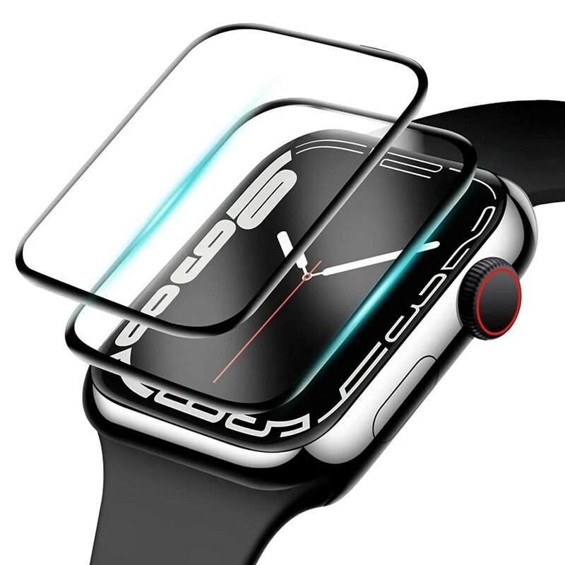 3D Защита экрана для Apple Watch серии 7 41 мм 45 мм 42 мм/38 мм, не закаленное стекло, пленка, аксессуары для iwatch 6 5 4 3 Se 40 мм 44 мм
