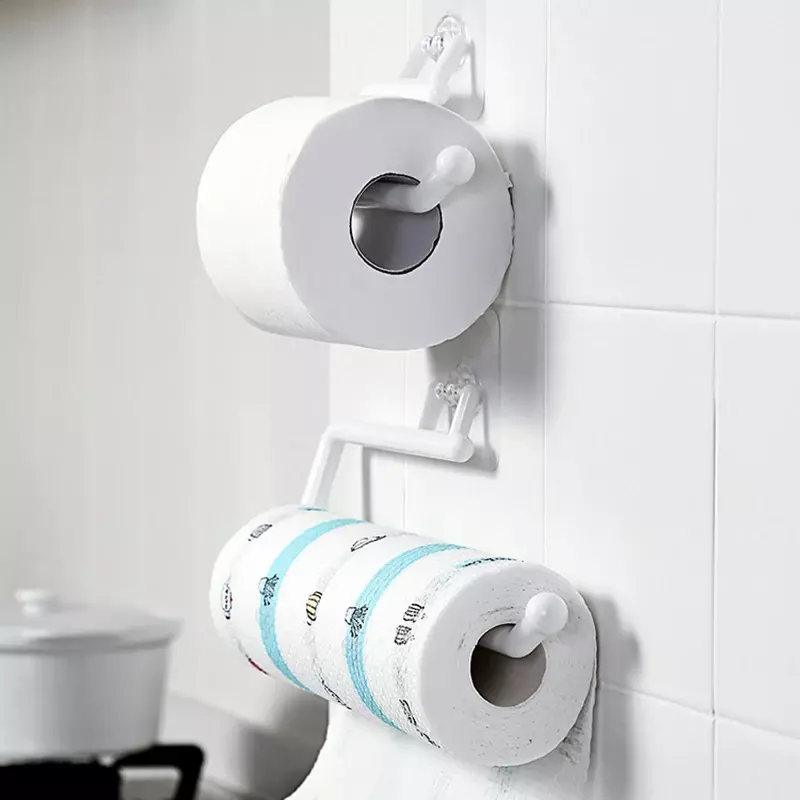 Küchen taschentuch halter hängen Toiletten papier halter Papier halter Handtuch halter Küche Bad Schrank tür Haken halter Veranstalter