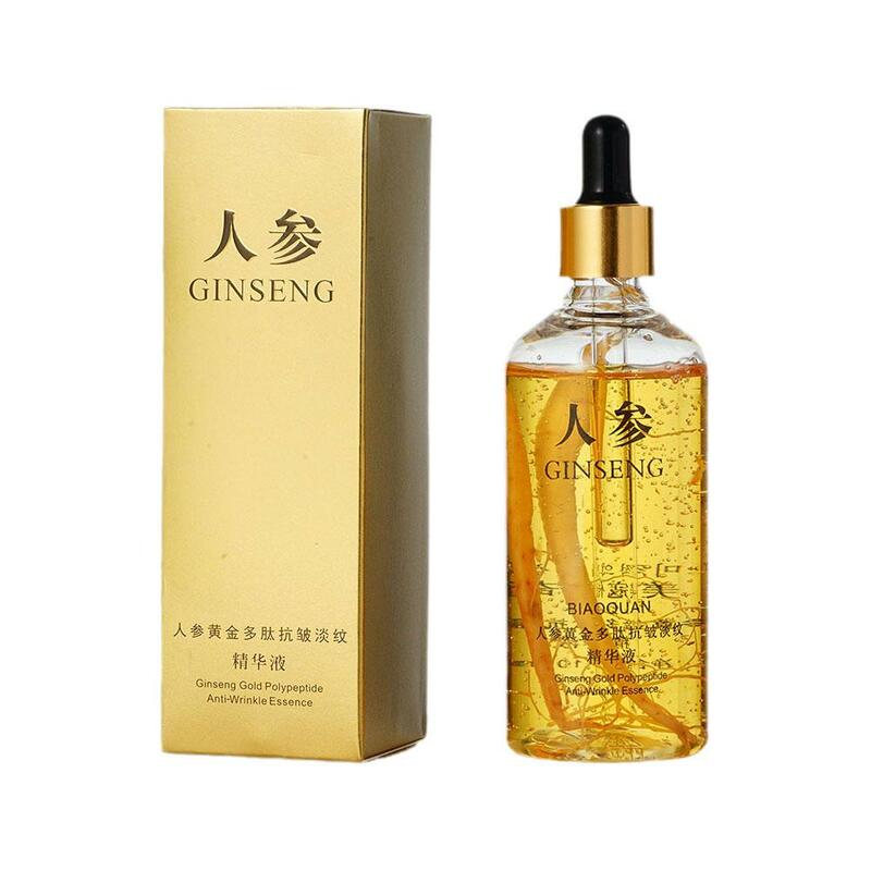 Gold Ginseng Face Essence, polipeptídeo, anti-rugas, relâmpago, hidratante, soro de niacinamida para produtos de cuidados com a pele