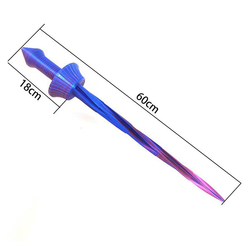 3D Retractable Sword 3D Gravity Telescopic Knife Samurai Sword Creative Decompression Toys Children Gift