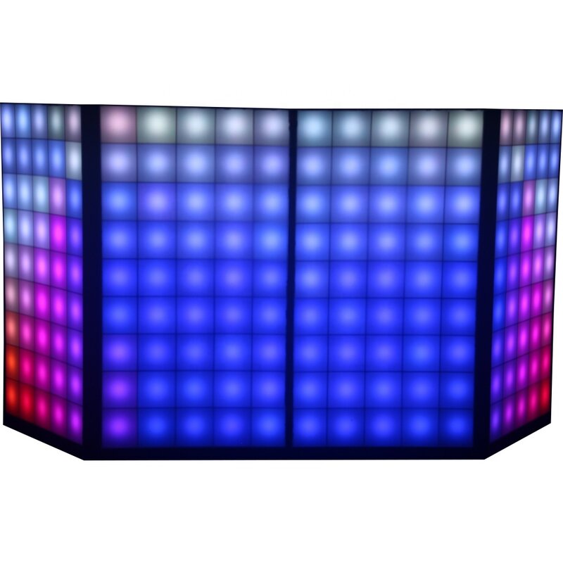 Portátil RGB Full Color Pixel LED Digital DJ Booth Fachada, clube noturno, festa de casamento