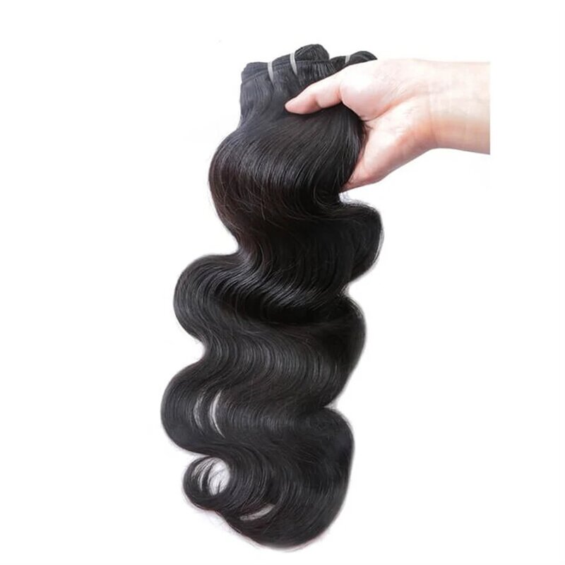 Натуральные человеческие волосы для наращивания, 100% человеческие волосы, искусственная волна, 50 г, Fabeauty, натуральные неповрежденные бразильские волосы 1/3/4 шт., 30 дюймов