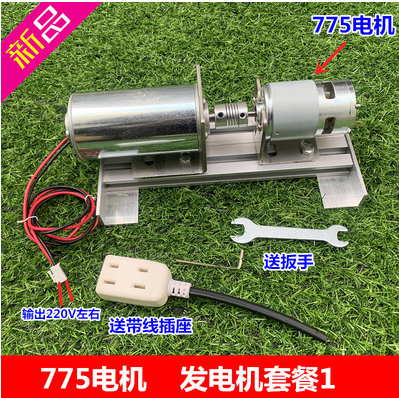 Generatore di alta tensione ricaricabile miniatura di DIY del motore muto del doppio cuscinetto del motore di cc di 220 V cc