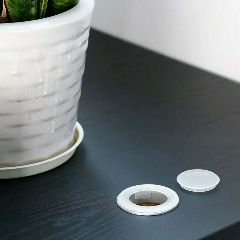 Tapón de anillo para agujero de sombrilla, Juego de tapa de sombrilla de mesa de jardín y Patio, plástico negro de 2 pulgadas para estabilizar sombrillas de Patio, 1x1