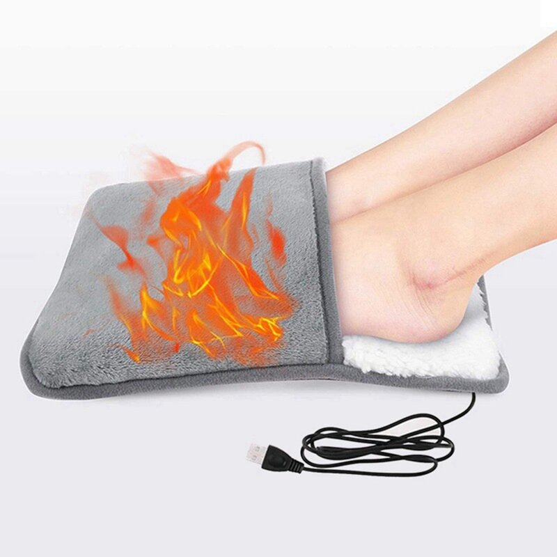 1 Piece Electric Heated Foot Warmer Extra Foot Heating Pad For Bed, Office, Under Desk