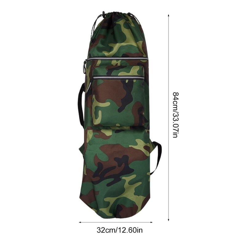 Skateboard Bag Outdoor Longboards Carrying Case Double Shoulder Travel Backpack