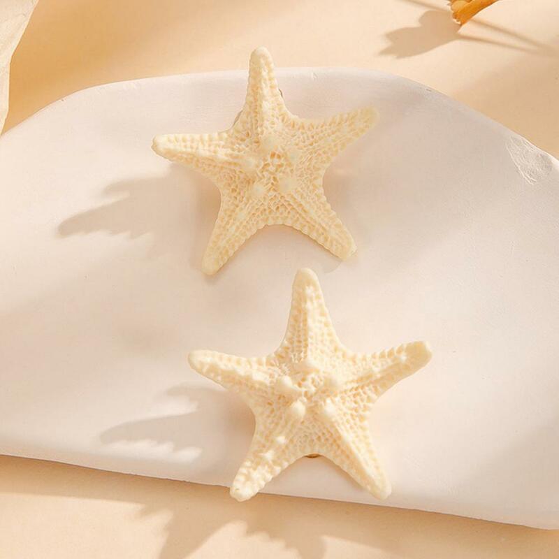 Starfish Hairpins Star-shaped Hair Accessories Exquisite Vintage Seashell Hair Accessories Natural Starfish for Lightweight