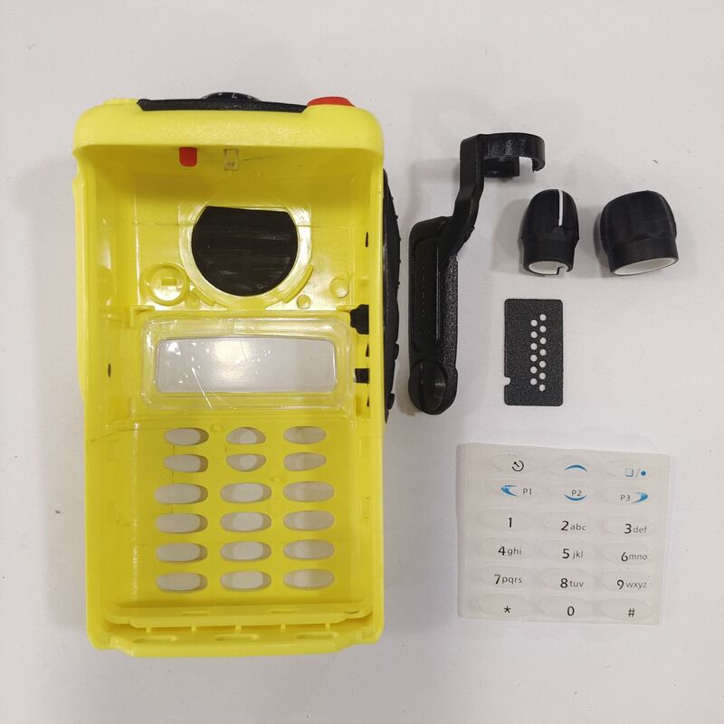Walkie-talkiesの交換用ハウジング,gps388プラスex600双方向ラジオ用の黄色