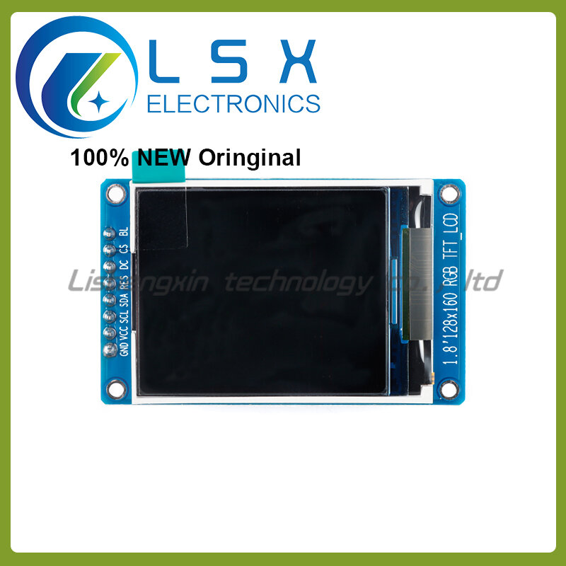 Pantalla TFT a color de 1,8 pulgadas, módulo LCD HD IPS, interfaz SPI de 128x160