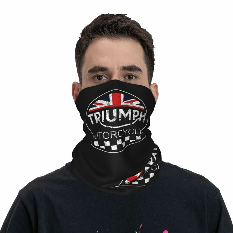 Unisex TRIUMPHS Motorcycle Bandana Merch Neck Cover Printed Racing Mask Scarf Multi-use Scarf For Running Breathable