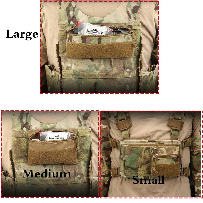 Utility Tactical torebka na suwak przekąska etui z hakiem płyta mały zestaw narzędzi portmonetka do kamizelka taktyczna skrzynia Rig