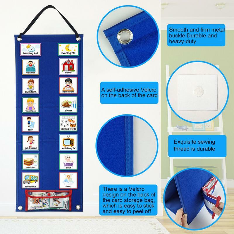 70 buah kartu Visual anak-anak kartu rutin harian Home Chore Chart permainan latihan kebiasaan baik untuk mainan Montessori berusia 3-6 tahun