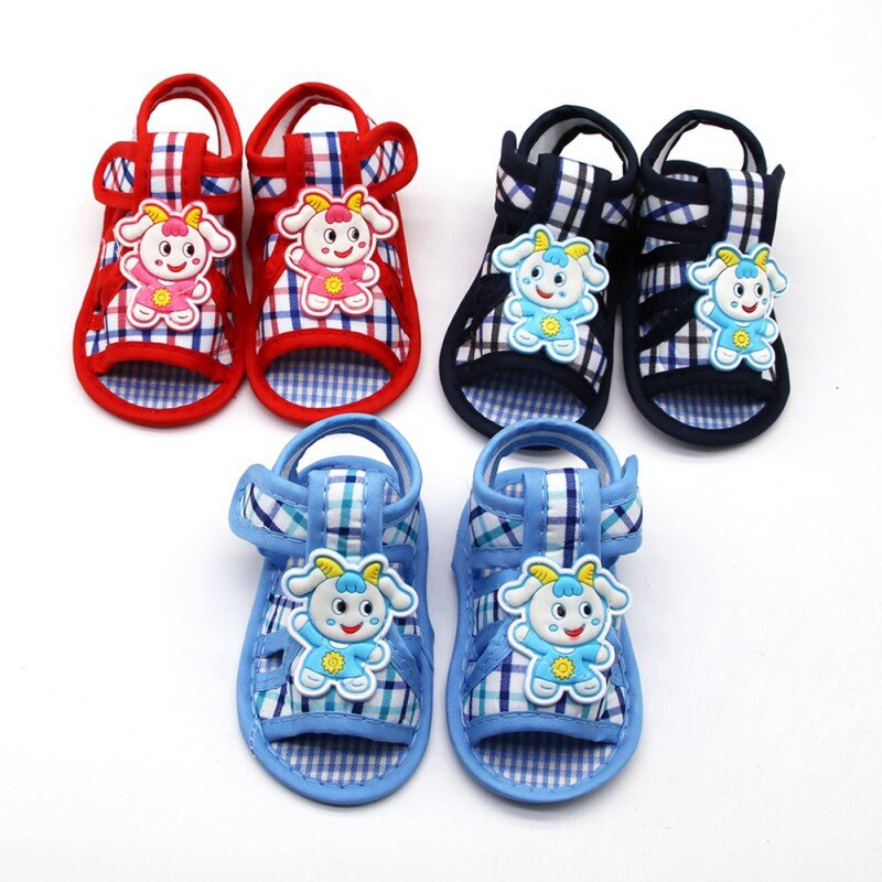 0-18m Baby Shoes Newborn Infant Girls Boys Soft Crib Sandals Infants Sneaker Cartoon Pattern Non-Slip Toddler Shoes For Babies