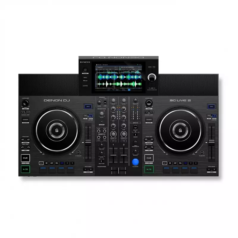 T SALES-Télécommande DJ de salle de bain Denon SC Live 2, contrôleur DJ autonome avec écouteurs Gardens 1100, réduction estivale, 50%