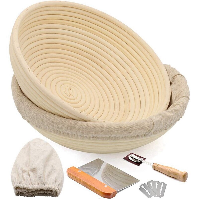 Panier de Fermentation de pain avec doublure en tissu, pour la fabrication de pain au levain professionnel et domestique