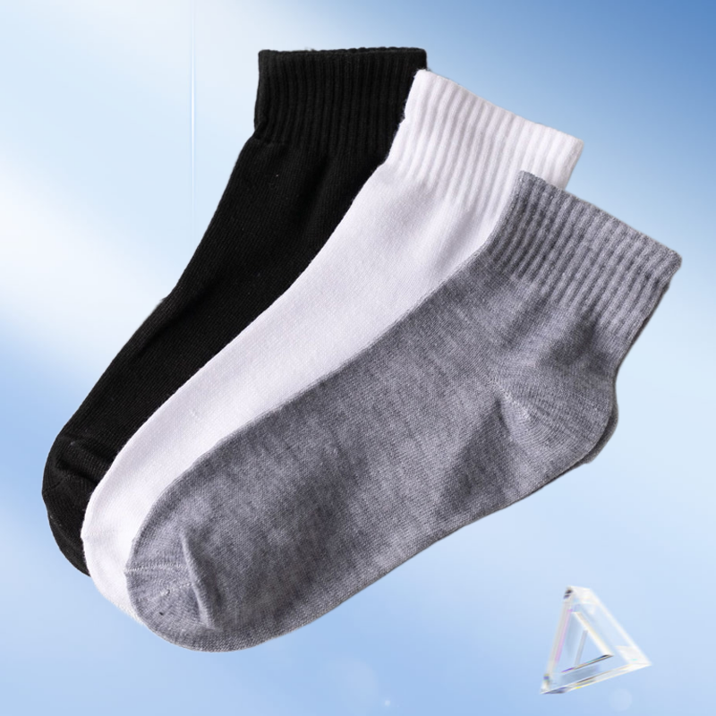 2024 New 10 Pairs Men's Breathable Socks Office Casual Business Sock For Sneakers Shoes Stocking Work Socks For All Seasons