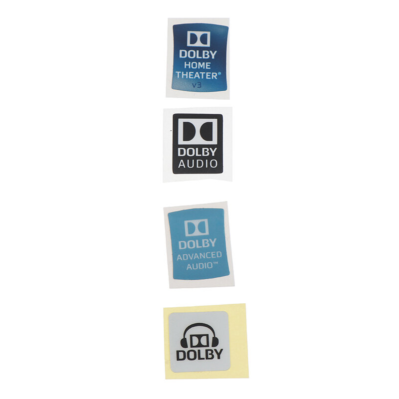Dolby รอบทิศทางป้ายกำกับเสียงสติกเกอร์แล็ปท็อปสติกเกอร์ DIY สำหรับตกแต่งเดสก์ท็อป