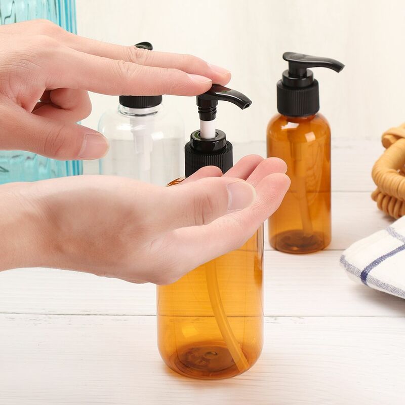 1pc Home Bath Supplies Plastic Hand Sanitizer Bottling Pump Container Shower Gel  Bottles Liquid