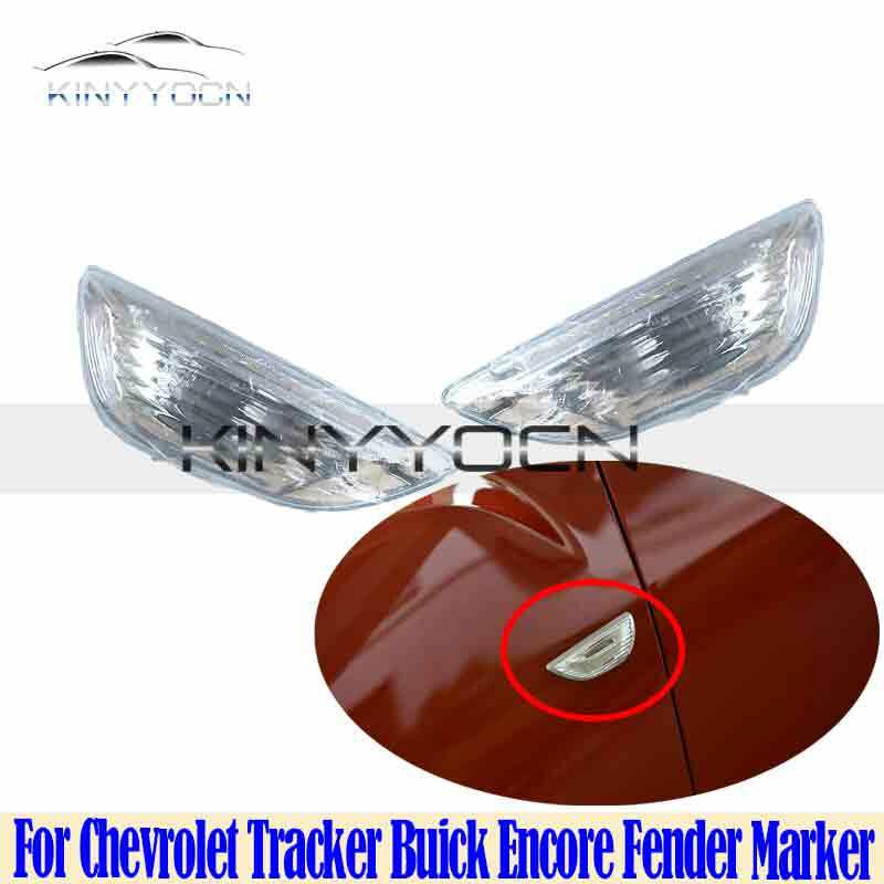 For Chevrolet Tracker Buick Encore Fender Marker  Front Side Fender Turn Signal Light LED Flashing Repeater Marker Lamp