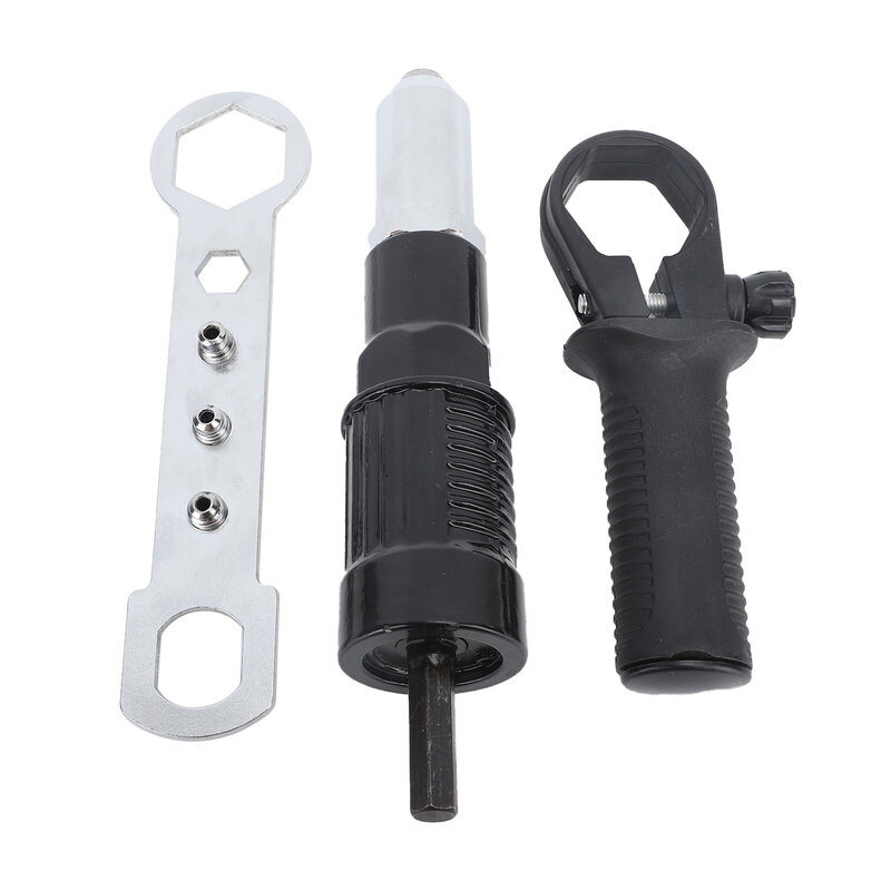Electric Rivet Gun Adapter Kit Hard Metal High Accuracy Tight Fit Rivet Nut Adapter Replacement