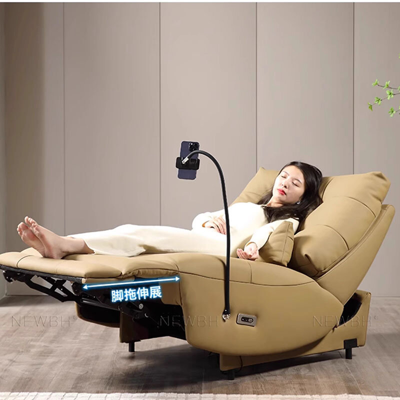 Cadeira ergonômica elétrica para adultos, massagem reclinável, sofá único, mobília do lazer, sala de estar, luxo