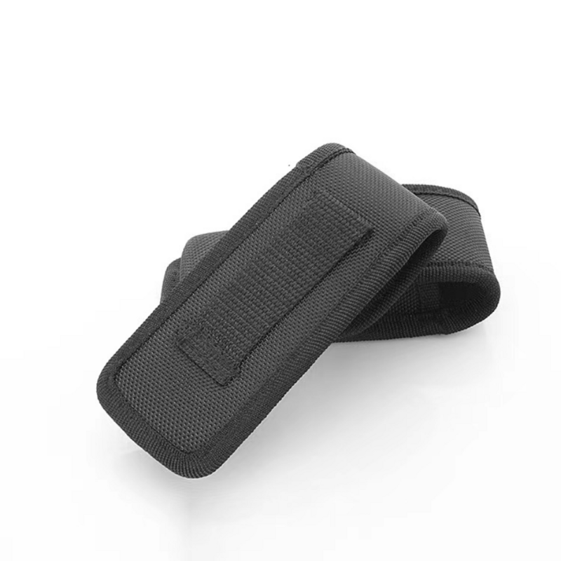 Zwart Schede Fold Mes Tang Tas Pouch Case Schede Nylon Riem Loop Pocket Carry Storage Zaklamp Houder Taille Verpakking