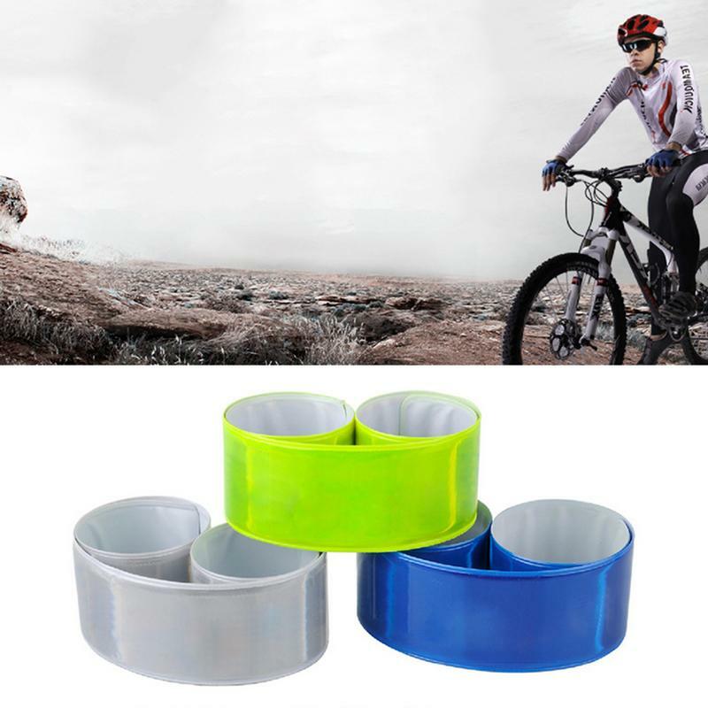 Cycling Safety Reflective Tape Strips Warning Wristband Outdoor Running Fishing Bicycle Bind Pants Leg Strap Fluorescent Gear