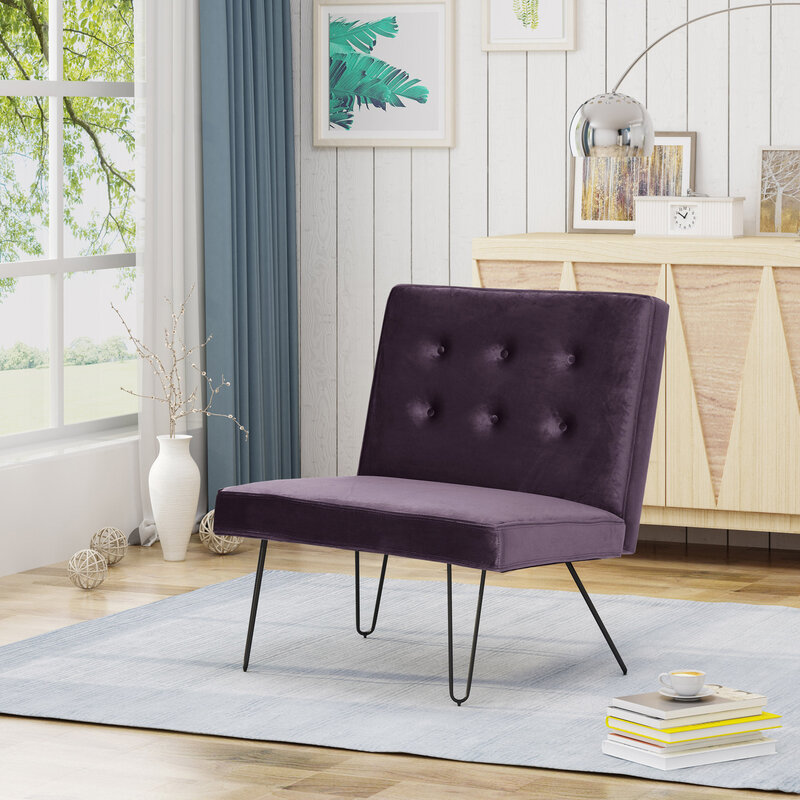 Silla moderna sin brazos, diseño elegante y elegante para espacios de vida contemporáneos, opción de asiento cómodo con soporte ergonómico