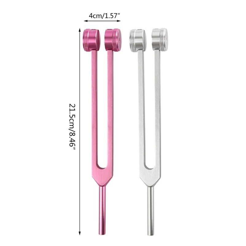 128 Hz Medical-Grade Tuning Fork Instrument with Fixed Weights Stainless Steel Tuning Fork for Healing Sound Therapy
