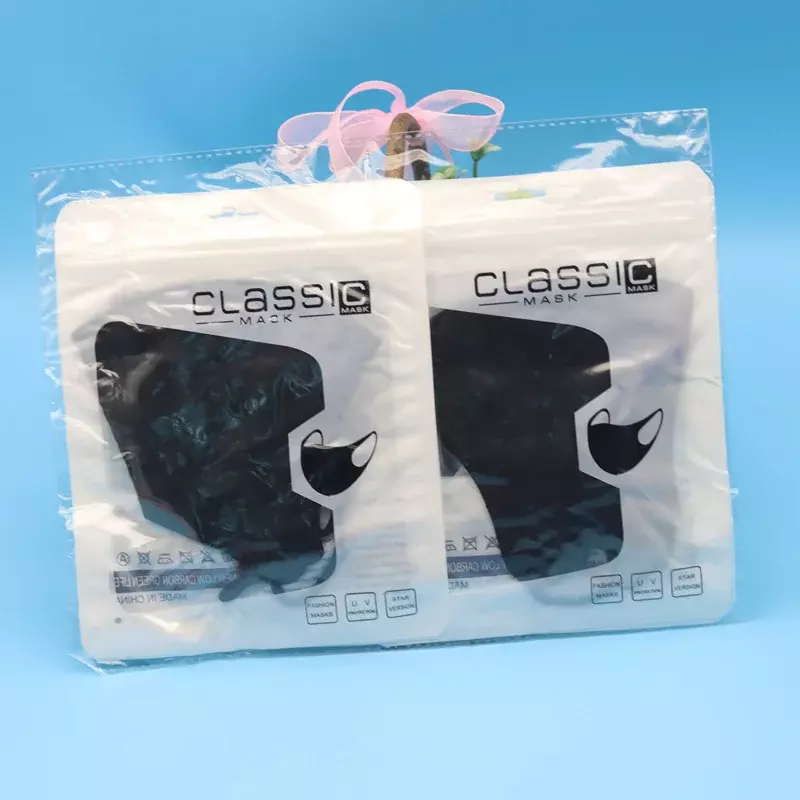 Mascarilla facial de seda de hielo con logotipo personalizado, ajustable, lavable, antipolvo, transpirable, 10 unidades