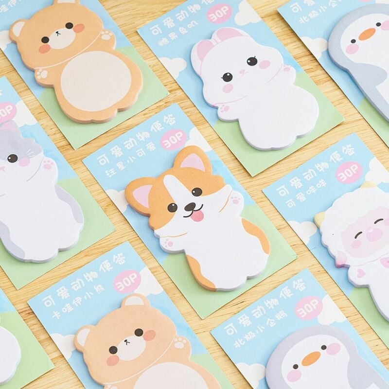 Sheep Animal Memo Pad Notebooks Dog Cat Sticky Notes Kawaii Posted Notepad Stationery