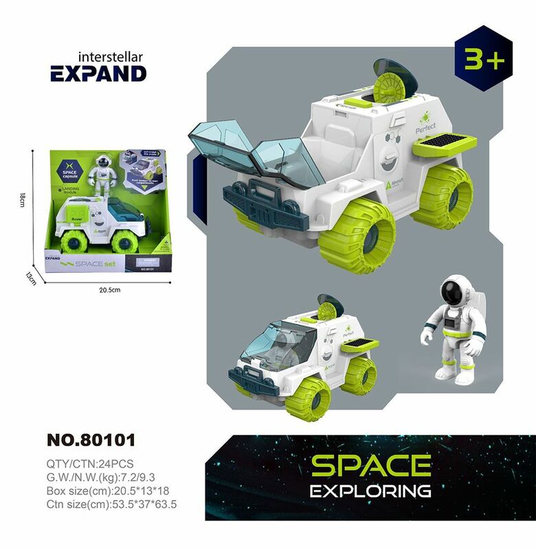 Mini astronauta de la serie de naves espaciales de Educación Temprana, modelo de aviación, cabina de retorno, lanzadera, juguetes de exploración espacial