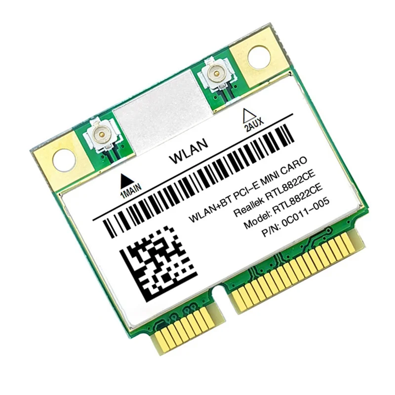 RTL8822CE-tarjeta de red WiFi, 1200Mbps, 2,4G/5Ghz, 802.11AC, Mini PCIe, Bluetooth 5,0, compatible con ordenador portátil/PC, Windows 10/11