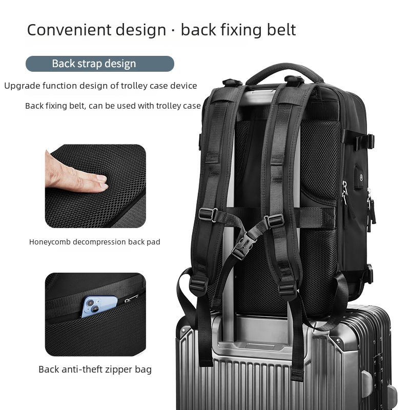 Mochila para ordenador portátil de 15,6 pulgadas para mujer, morral escolar con carga USB, bolsa de zapatos independiente, mochila de viaje para exteriores