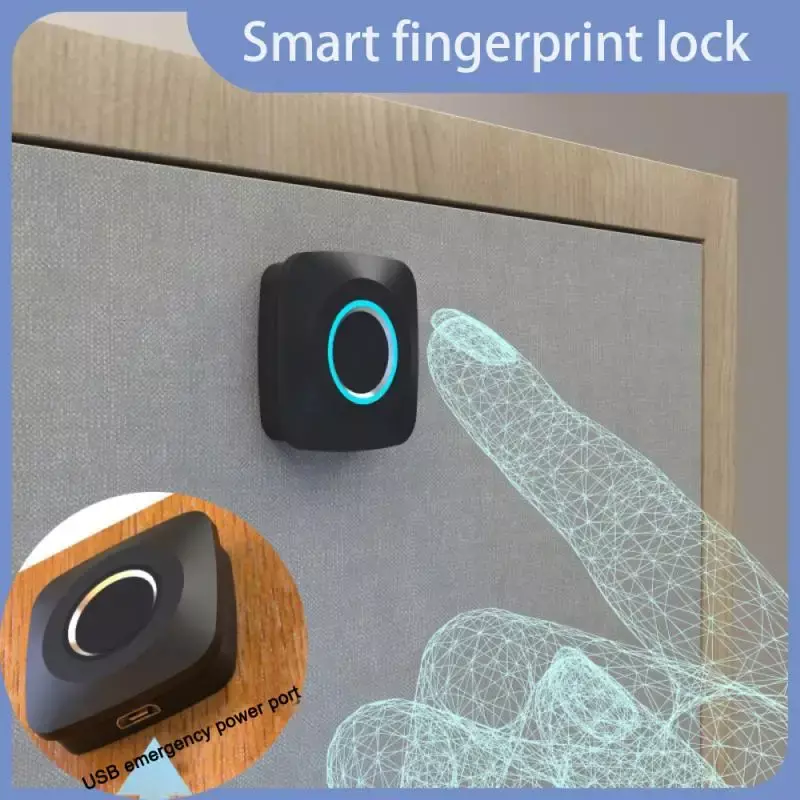 Vingerafdrukslot Smart Cabinet Sloten Biometrische Sleutelloze Meubelladekast Garderobe Vingerafdruk Sloten Voor Ladekast