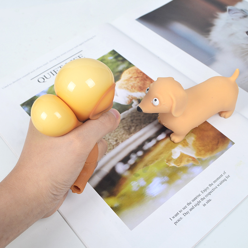 Bonito Stretchy Dog Sensorial Fidget Toy Stress Aliviar Brinquedos Autismo Anti-stress para Crianças Adultos Descompressão Squeeze Brinquedos Presente