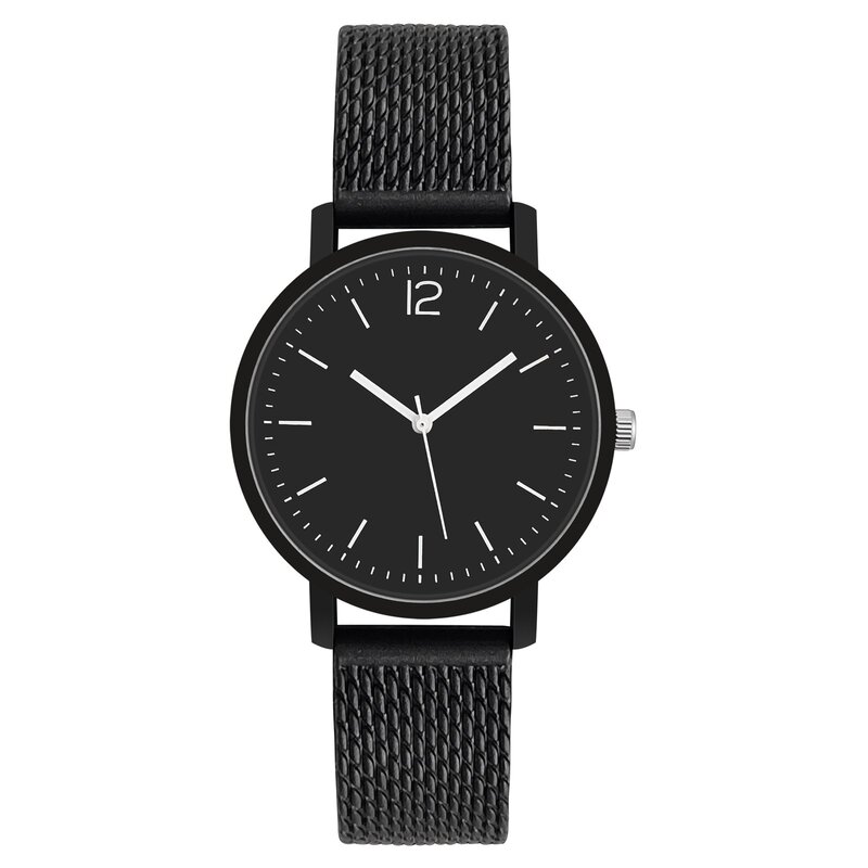 Couple'S Quartz Watch com Silicone Pulseira, Relógio Digital Simples, All-Match, Sofisticado e Elegante, Presente