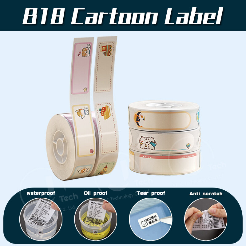 Niimbot B18 producent drukarki etykiet kolorowy rolka papieru termicznego kolorowy pasek rolka papieru PET B18 naklejka na etykiety mini wygodne laboratorium