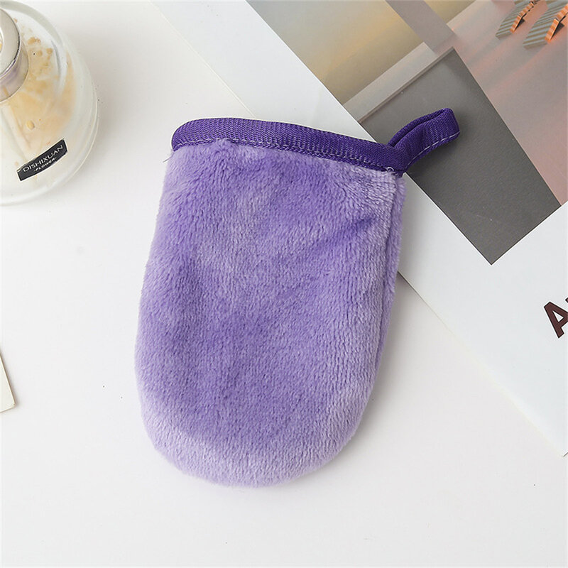 Pieces Professional Microfiber Face Cleansing Gloves Reusable Facial Cloth Pads Makeup Remover Glove Mitts Tool Unisex