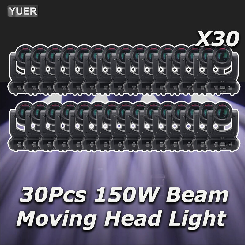 30Pcs/lot 150W LED Moving Head Light  Beam Spot 18 Rotating Prisms Dj Dmx Stage Light Effect Light Disco Dj Bar Wedding Club