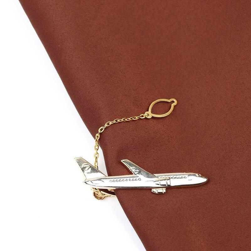 Pince à cravate en forme d'avion pour hommes, épingle à chemise, design classique, mode, accessoires, cadeaux de mariage, bijoux