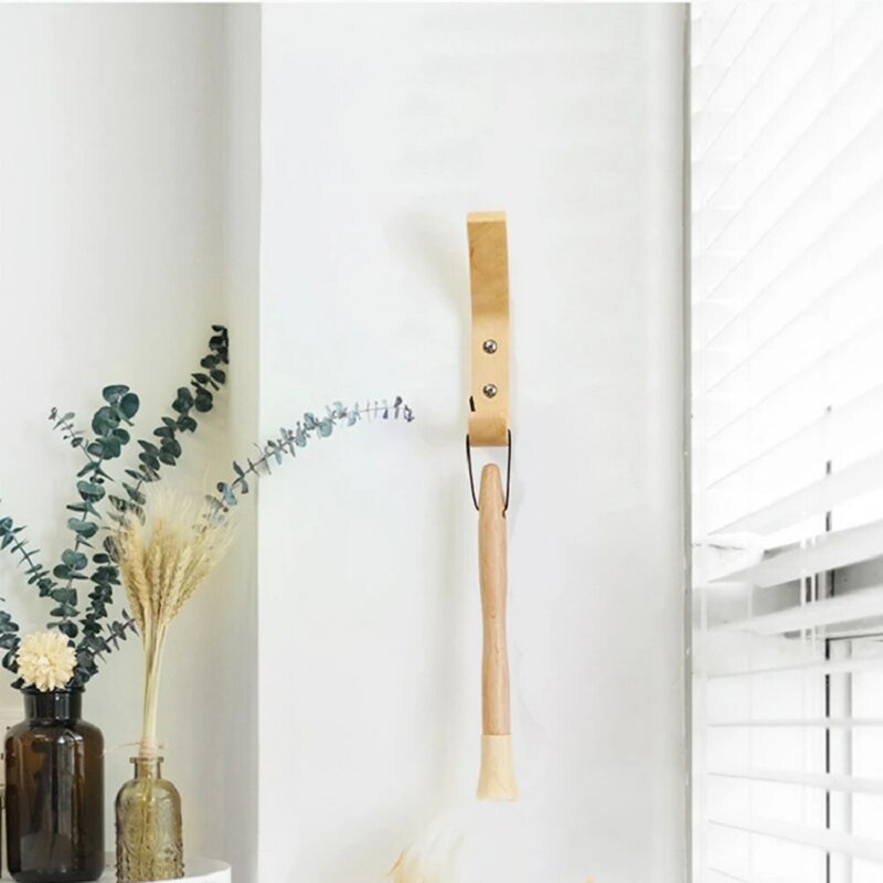 Ganchos de madeira maciça, moderno minimalista encaixe quarto ganchos