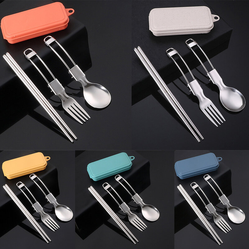 High Quality Hot Sale Brand New Durable And Practical Camping Utensil Picnic Cutlery Foldable Design Easy Storage