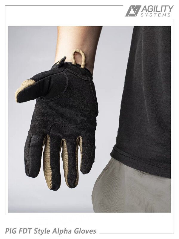 PIG FDT Style Alpha guantes tácticos para acampar al aire libre, equitación, transpirable, ligero, antideslizante, pantalla táctil
