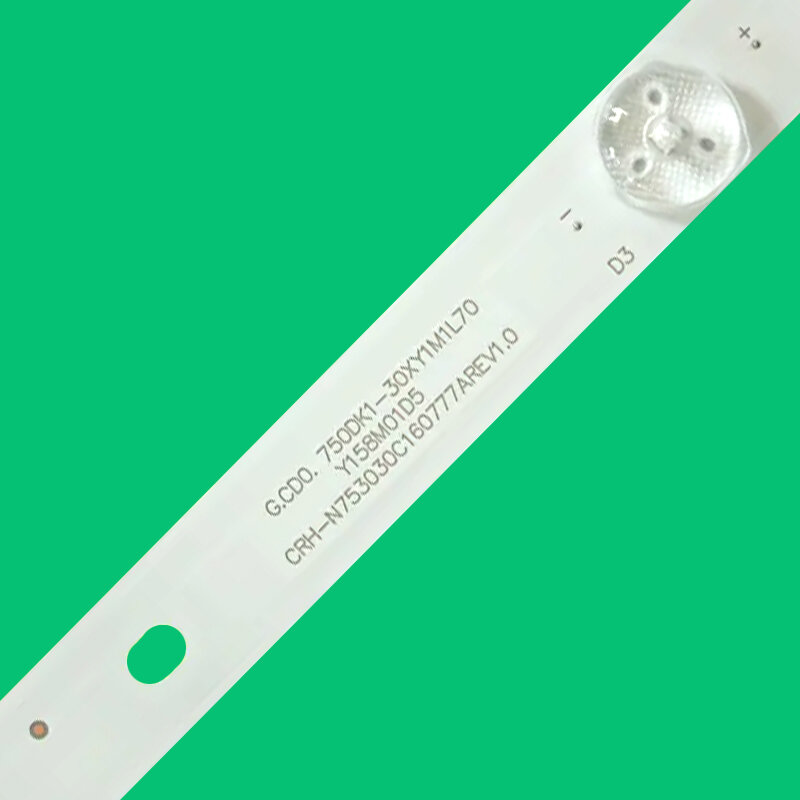 Strip lampu latar LED JL.D75071330-057AS-M CRH-N753030C16077AREV1.0 JP75UHD-4K untuk Aksesori perbaikan